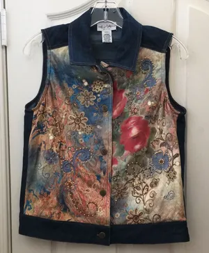 FINAL MARKDOWN Ladies’ Graff Wear Petite Beaded & Embroidered Vest (PXS) thumbnail 1