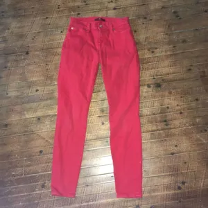 7 for All Mankind red slim size 25 topped jeans thumbnail 2
