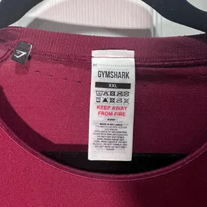 Gymshark Burgundy Red Sweat Seamless Long Sleeve Crop Top XLL Plum Pink Workout thumbnail 3