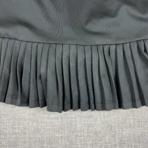 Tail Skirt Womens S Black Pleated Short Jersey Polyester Spandex Elastic Waist thumbnail 5