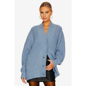 Revolve WEWOREWHAT Oversized‎ Cardigan Sweater Chunky Knit Storm One Size thumbnail 4