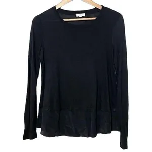 Aritzia Wilfred Silk and Rayon Blend Long Sleeve Shirt Women’s Size Small thumbnail 2