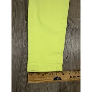 Judy Blue Neon‎ Yellow Jeans Womens 3/26 Slim Fit Neon Stretch Denim thumbnail 5