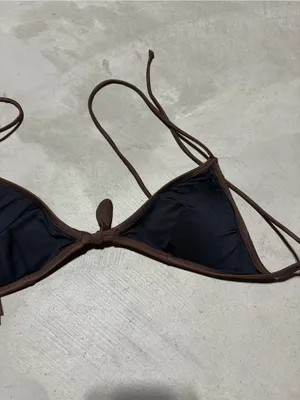Victoria’s Secret Brown Triangle Bikini Top y2k large thumbnail 8