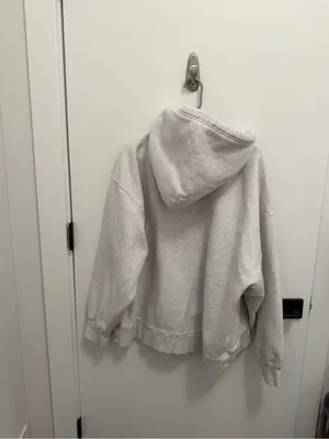 Aritzia TNA Cozy Fleece Boyfriend Hoodie in Heather Chrome size XXL thumbnail 3