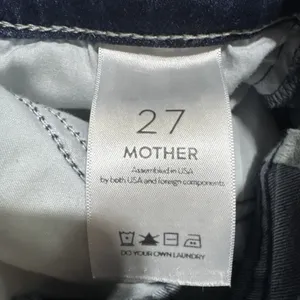 Mother Jeans The Hustler Sidewinder Tongue And Chic High Waisted 27 X 29 thumbnail 6