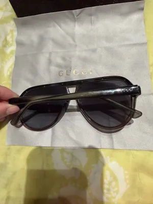 Gucci GG3720/S Tortoise Aviator Sunglasses rivet vintage retro Gradient Lenses thumbnail 4