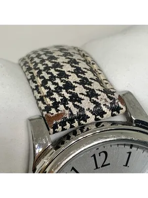 Timex women’s watch silver tone dial 35mm round case Quartz leather running thumbnail 8