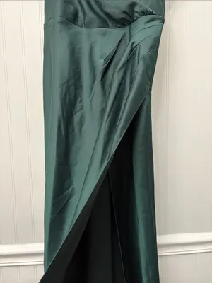 BHLDN Sleeveless Maxi Formal Dress Women Size 4 Dark Green thumbnail 3
