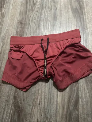 Nike Women’s Maroon Athletic Running Shorts thumbnail 6