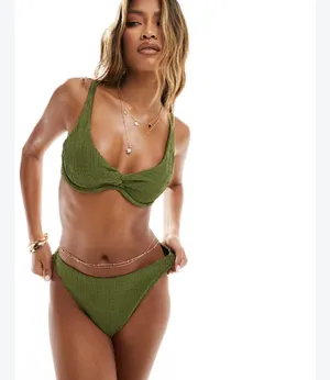 Abercrombie Green Bikini Set thumbnail 5