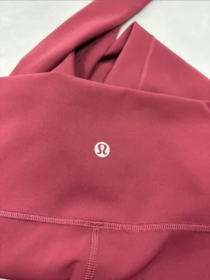 lululemon athletica High-Rise Burgundy Workout Leggings Size 4 thumbnail 8