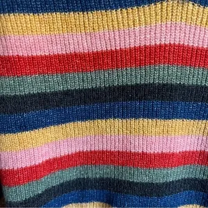 Abercrombie & Fitch Colorful Striped Bow Sweater Size‎ XS Preppy Y2K Rainbow thumbnail 7