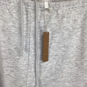 Skims‎ NWT Size 3X Cotton Fleece Shorts Light Heather Gray Drawstring Lounge thumbnail 5