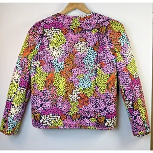 Fate womens quilted jacket floral medium coat cottagecore puffer winter preppy thumbnail 6