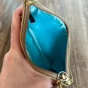 Wristlet Wallet/Changepurse for Women in Gold Color thumbnail 3