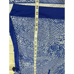 Tail Quarter Zip Polo Golf Shirt Women's Medium White Label Blue White Geometric thumbnail 5