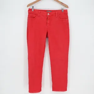 Chicos So Slimming Red Ankle Crop Jeans Pants Size 4‎ thumbnail 2