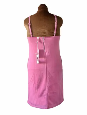 Daily Practice NWT Anthropologie Sweatshirt Dress Sz M Fleece Lined Pockets Straps thumbnail 6