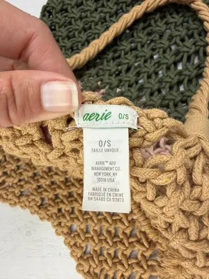 Aerie Multicolor Crochet Tote Bag thumbnail 5