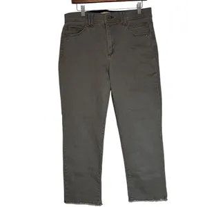 Yogipace Women Gray Cropped Straight Leg‎ Stretch Jeans Size L thumbnail 9