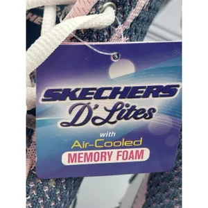 Skechers D'Lites Women Navy Pink Running Walking Sneakers Women’s 8 SN 11955 New thumbnail 8