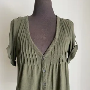 Old Navy sz S green  boho blouse‎ thumbnail 2
