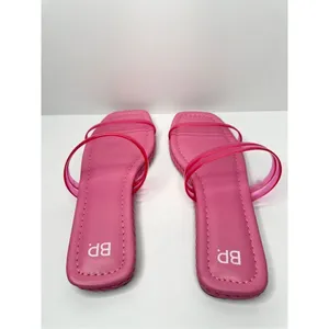 Nordstrom Sandals‎ Size 7.5 BP Viola Barbie Pink Braided Square Toe Flat Slides thumbnail 6