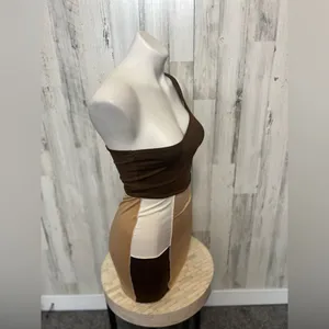 Brown mini dress size small Brown thumbnail 6