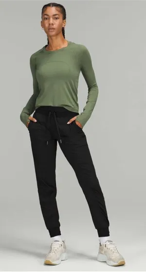Lululemon Dance Studio Mid-Rise Jogger Black Size 4 thumbnail 1