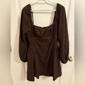 NWT ASOS DESIGN Corduroy Mini Dress Size 10 thumbnail 4