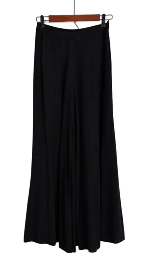 Aakaa Wide Leg High Rise Loose Fit Flowing Flare Leg Palazzo Pants Size Small thumbnail 1