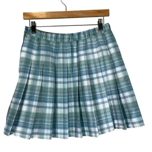 Rewind Womens School Girl Knife Pleated Mini Skirt Blue Plaid 90s Y2K Preppy Size S‎ thumbnail 4