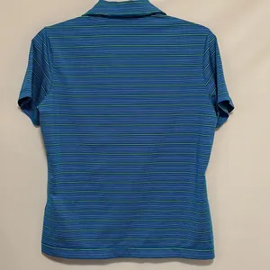 Nike golf striped collared polo style shirt thumbnail 5