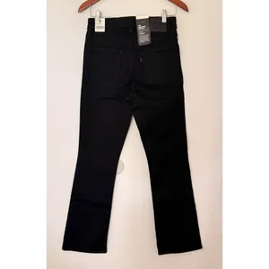 Levis 725 High Rise Bootcut Jeans Midnight Gaze Black Stretch Denim Sz 28/32 thumbnail 2