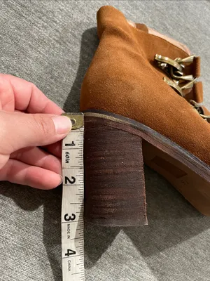 Jeffrey Campbell Climber Bootie Size 7.5 Brown Suede Ankle Bootie Brass Clips thumbnail 13
