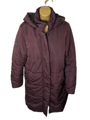 Free Country FreeCycle Puffer Coat Hooded Maroon M thumbnail 1