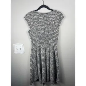 ELLE Tweed Fit & Flare Dress – Black/White – NWT – Size Small thumbnail 6