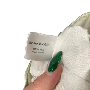 Roller Rabbit‎ Caxias Darya Dress Sage Green White Floral Size Large thumbnail 11