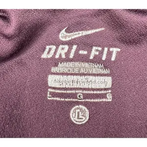 Nike Maroon And Orange Tie String Lightweight Athletic Running Shorts thumbnail 3
