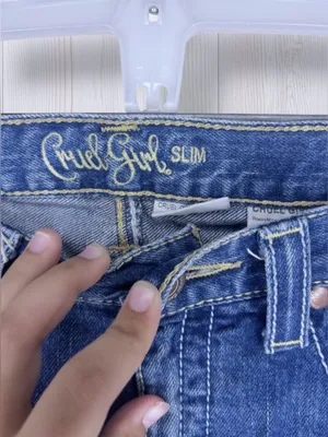CRUEL GIRL Low Rise Slim Embroidered Pocket Bootcut Western Jeans | Medium Wash thumbnail 10