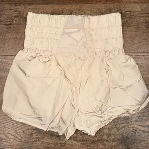 FP Movement by Free People High Waist Champagne Gold Lined Workout Shorts thumbnail 6