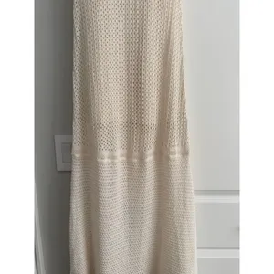 Everlane NWOT Lace Knit Maxi Sweater Dress W/Slip Bone Small Organic Cotton thumbnail 5