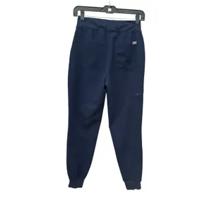 Figs Women's XS‎ Blue Navy Zamora High Waisted Jogger Scrub Pants #F4-1 thumbnail 3