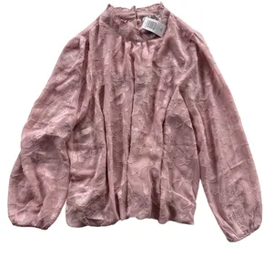 Chiffon Clip Floral Bubble Hem Blouse size 2 NWT thumbnail 2