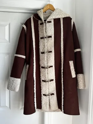 Anthro Daisy Street Borg Shearling Seam Detail Jacket thumbnail 5
