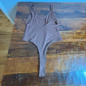 REORIA Womens Brown‎ Scoop Neck Sleeveless Snap Crotch Thong Bodysuit Size M thumbnail 4