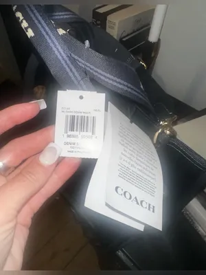 NIB + NWT Coach Smith Tote Bag In Gold/Dark Denim Gold Multi $428 MSRP thumbnail 11