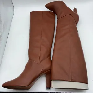 Franco Sarto Koko Womens 6.5M Sienna Leather Pointed Toe Medium‎ Calf Tall Boot thumbnail 4