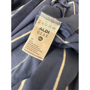ALDI Gear Striped Crop T-Shirt Womens XL Extra Large Blue Retro NWT Camiseta thumbnail 6